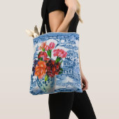 Blue Willow Greetings Canvas tas (Dichtbij)