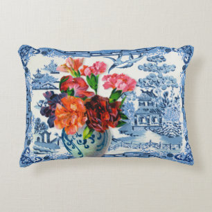 Blue Willow Greetings Pillow Accent Kussen