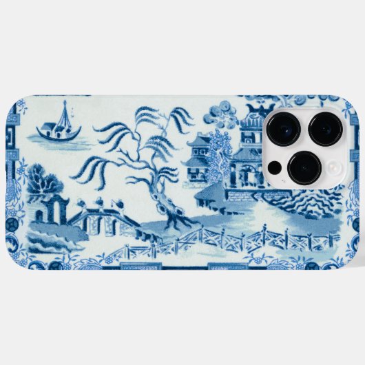  Blue Willow iPhone Case (Achterkant (horizontaal))
