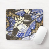 Blue Willow Mosaic-muispad Muismat (Met muis)