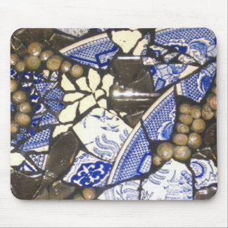 Blue Willow Mosaic-muispad Muismat