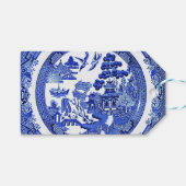 Blue Willow Pattern Gift Label Cadeaulabel (Voorkant (Horizontaal))