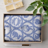 Blue Willow Rabbit Whimsical Isle of Rabbits Wrapp Tissuepapier (Geschenk)