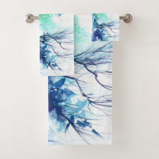 Blue Willow Towel Set  Bad Handdoek