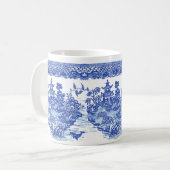 Blue Willow Turtle Tortoise Isle of Animals Fun Koffiemok (Voorkant links)