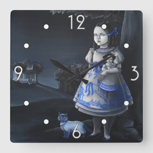 Blue Willow Wall klok (Voorkant)