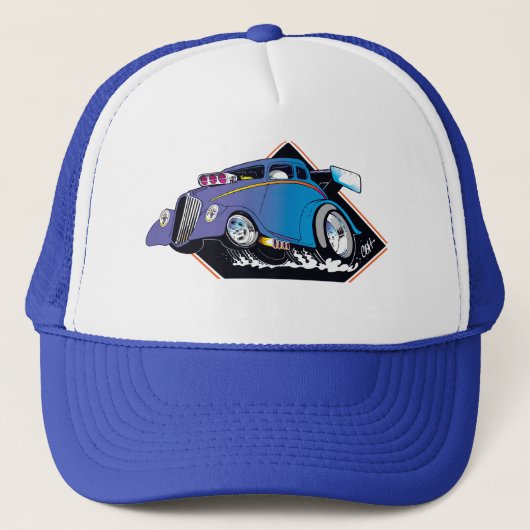 Blue Willys Trucker Pet (Voorkant)