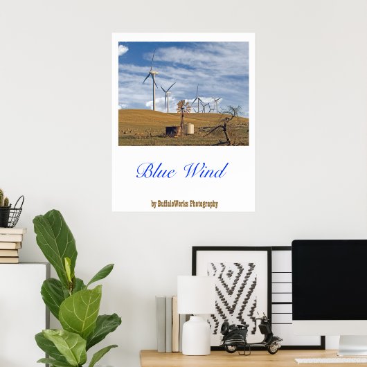 Blue Wind Poster (Bureau à domicile)