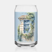 Blue Window Stone Wall Cottage Vines (Verso)