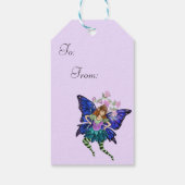 Blue Winged Pixie Cadeaulabel (Achterkant)