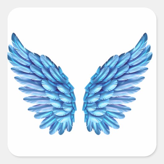 Blue Wings Sticker (Voorkant)