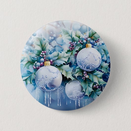 Blue Winter Button (Voorkant)