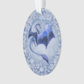 Blue Winter Dragon Imaginaire Nature Art (devant)