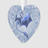 Blue Winter Dragon Imaginaire Nature Art (devant)