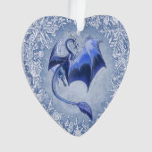 Blue Winter Dragon Imaginaire Nature Art (devant)