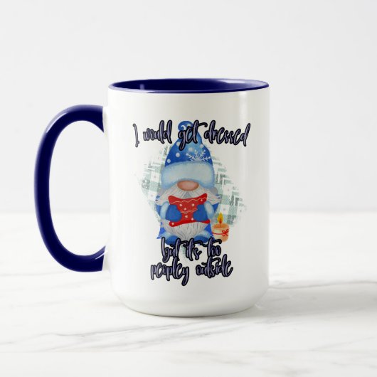 Blue Winter Funny gnome to Peopley Mok (Links)
