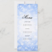 Blue Winter Holiday Invitation avec programme et m (Dos)