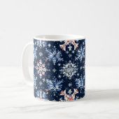 Blue Winter Pattern Koffiemok (Voorkant links)
