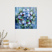 Blue Winter Poster (Keuken)