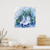 Blue Winter Poster (Keuken)