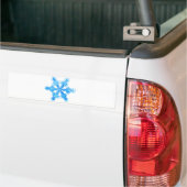 Blue Winter Snowflake Bumpersticker (Op Truck)