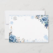 Blue Winter Snowflop Mis Quince QR Code RSVP (Dos)