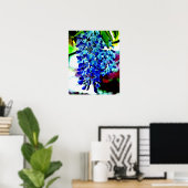 Blue Wisteria Poster (Thuiskantoor)