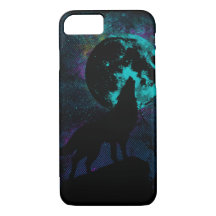 Blue Wolf Apple iPhone 7 hoesje