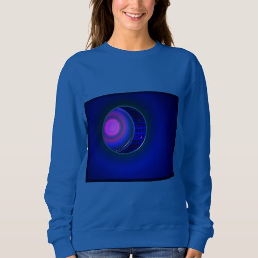 Blue Woman's Purple Sphere Sweatshirt (Devant)