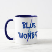 Blue Wombat Ceramic Mok (Links)