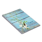 Blue Wood Beach Tropical Carnet Journal (Côté Droit)