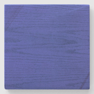 Blue Woodgrain Square Onderzetter