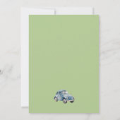 Blue Woodland We kunnen nauwelijks wachten jongen Kaart (Achterkant)