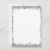 Blue Wreate kerstcompany Holiday Party Silver Kaart (Achterkant)