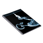 Blue X-Ray Skeleton Builder Notitieboek (Rechterzijde)
