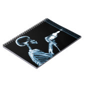 Blue X-Ray Skeleton Builder Notitieboek (Linkerzijde)