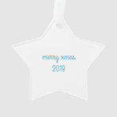Blue XMAS 2018 Ornament (achterkant)