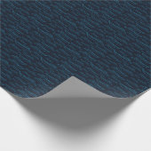 Blue Yacht Pattern Cadeaupapier (Hoek)