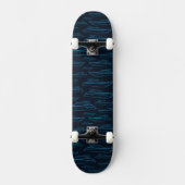 Blue Yacht Pattern Skateboard (Voorkant)