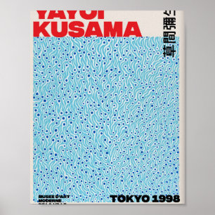 Blue Yayoi Kusama Poster
