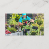 Blue Yellow Arrows QR Code Photo Template Visitekaartje (Achterkant)