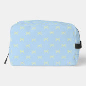 Blue & Yellow Bow Pattern Coquette Cosmetic  Toilettasje (Achterkant)