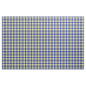 Blue Yellow Checker Argyle Pattern Stof (Fat Quarter)
