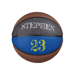 Blue Yellow Gold persoonlijke nummeridentificatie Basketbal