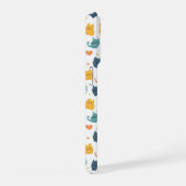 Blue Yellow Orange Kawaii Cat Pattern Cat Lover (Côté droit)