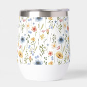 Blue Yellow Pink Floral Wildflower (Gauche)