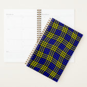 Blue Yellow Plaid Checker Seamless Pattern (Devant avec enveloppe)