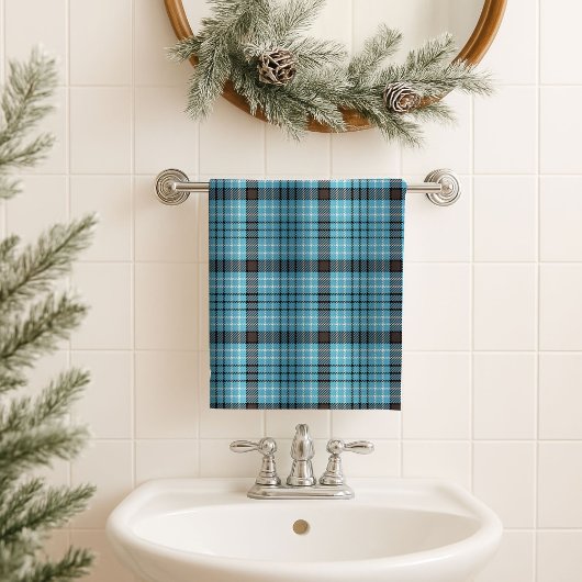 Blue Yellow Tartan Towel – Cozy Gift for Men