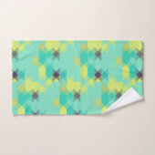 blue yellow turquoise yellow and aqua  (Serviette à main)