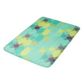 blue yellow turquoise yellow and aqua  badmat (Gekanteld)